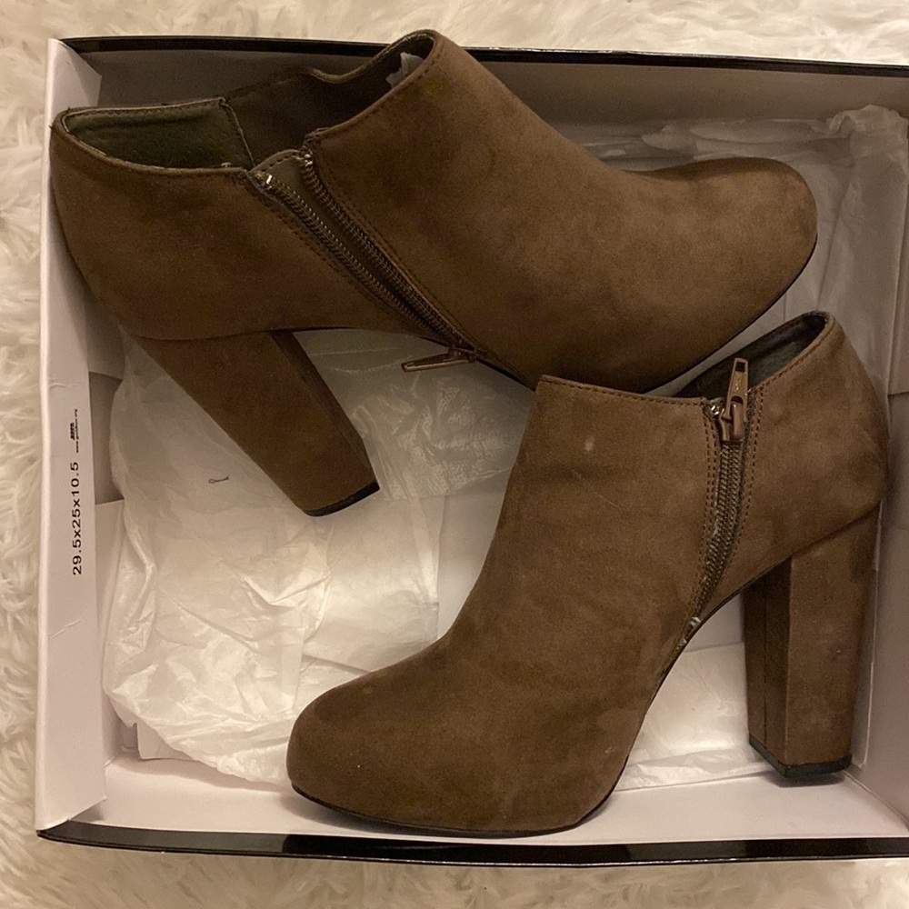 Suede Nine West Booties